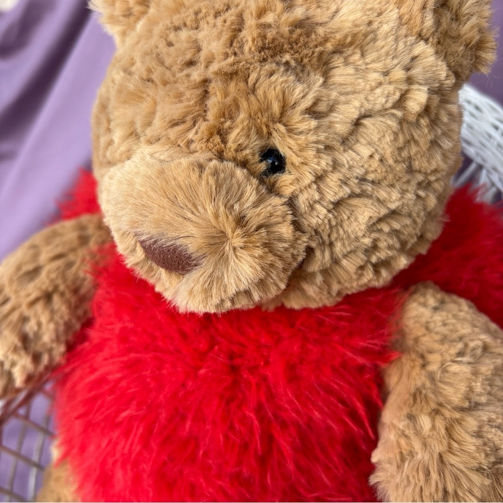 Jellycat Bartholomew Bear HEARTTHROB Authentic US seller HTF RETIRED Valentines - Picture 6 of 14